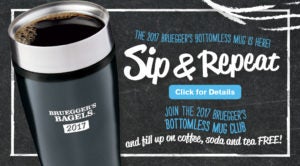 Bruegger's Bottomless Mug Club Promo