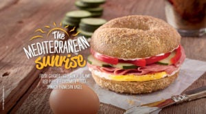 Bruegger's Mediterranean Sunrise Breakfast Sandwich