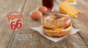 Bruegger's Route 66 Bagel Sandwich