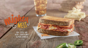 Bruegger's Mighty Melt Sandwich