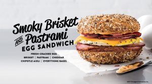 Bruegger's Smoky Brisket Pastrami Egg Sandwich