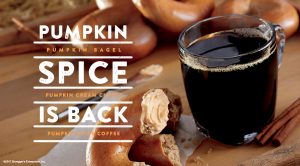 Pumpkin Spice is back at Bruegger's