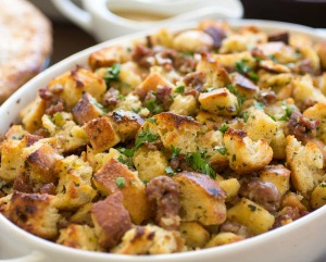 Recipe | Sausage Dressing with Sage & Onion | Bruegger's Bagels