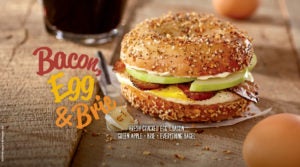 Bacon Egg and Brie Breakfast Sandwich