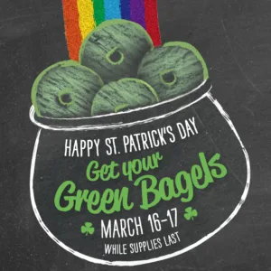 Bruegger's Green Bagels Promotion