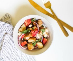 Recipe | Summer Panzanella Salad | Bruegger's Bagels