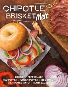 Bruegger's Chipotle Brisket Melt
