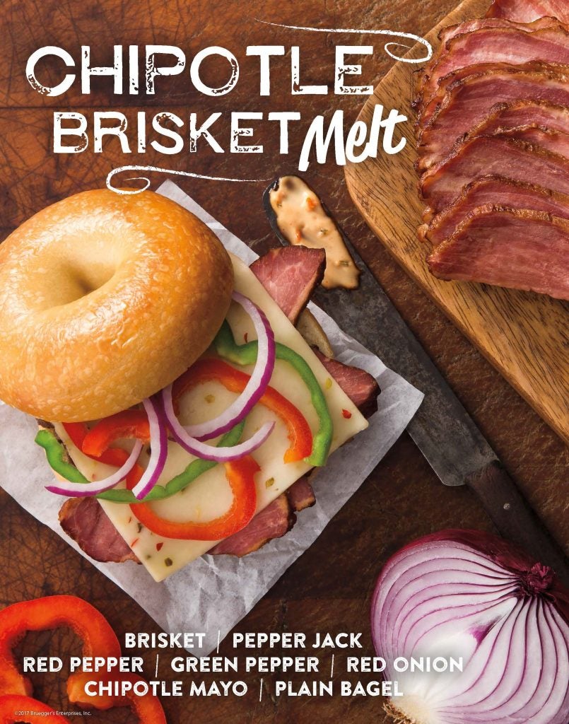Bruegger's Bagels | Chipotle Brislet Melt | Fall 2017 Menu