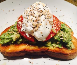 Bruegger's smashed avocado toast