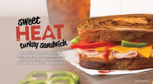 Bruegger's sweet Heat Turkey Sandwich