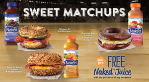 Bruegger's Free Naked Juice promotion