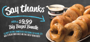 Celebrate national administrative professionals day with a $9.99 Big Bagel Bundle