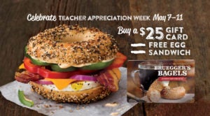 Teacher Appreciation Week Gift Card Promo