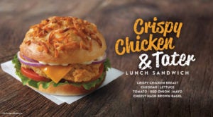 Crispy Chicken & Tater Lunch Sandwich