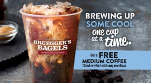 Inner Circle free medium coffee promotion