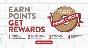 Download the Bruegger's Bagels app today!