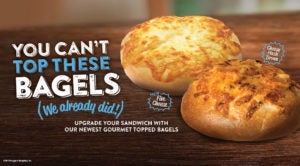 Bruegger's Gourmet Topped Bagels