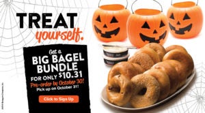 Big Bagel Bundle Halloween Offer