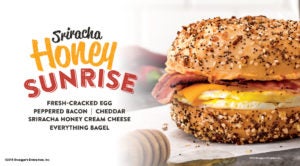 Bruegger's Sriracha Honey Sunrise Breakfast Sandwich