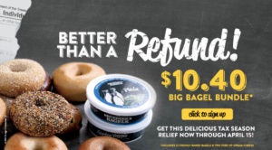 $10.40 Bruegger's Big Bagel Bundle