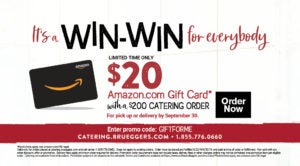 Bruegger's Catering Amazon Gift Card Promotion