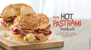 Bruegger's Bagels new hot pastrami sandwich