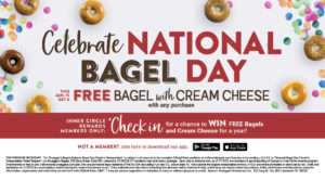 National Bagel Day Free Bagel Promotion
