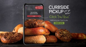 Curbside pickup just got better! Click the I'm Here button and we're bring your food to you when you order ahead.