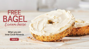 Free Bagel and Cream Cheese Promotion