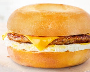 BRU Turkey Sausage Egg Sandwich BOGO deal