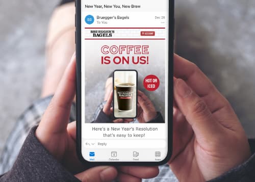 Sign Up for Rewards on the Bruegger's Mobile App
