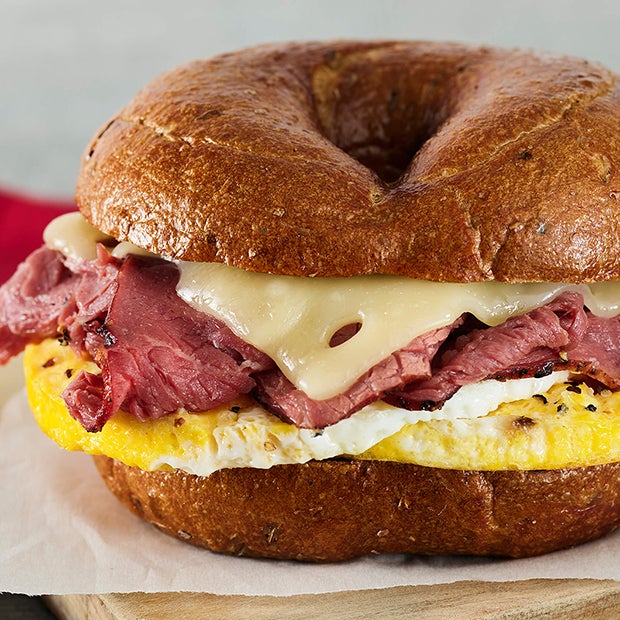 Pastrami, Egg & Swiss Classic Egg Sandwich