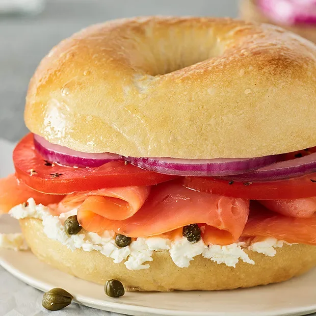 Brueggers Smoked Salmon Signature Lunch Sandwich