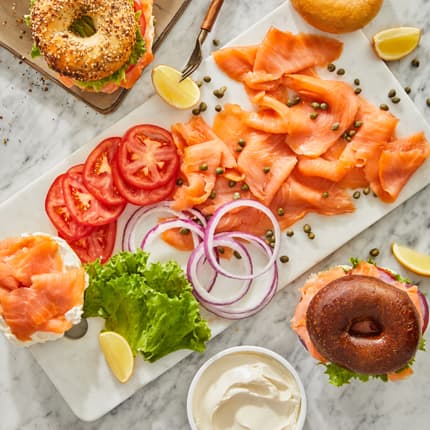 Smoked Salmon & Bruegger's Bagels