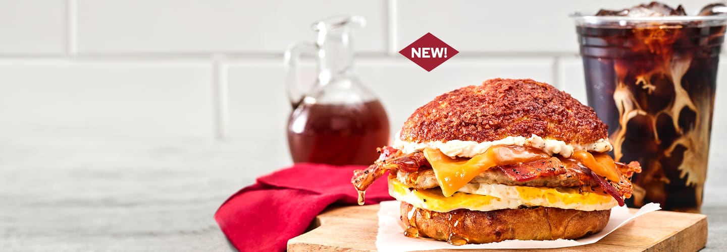 New! The Vermonter, Sweet and Savory Breakfast Sandwich