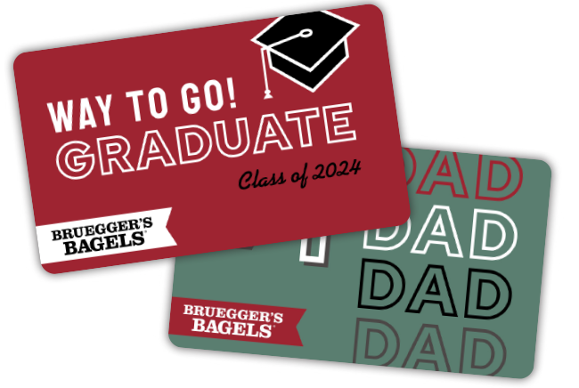 Grad Dad Gift card Promotion on Homepage