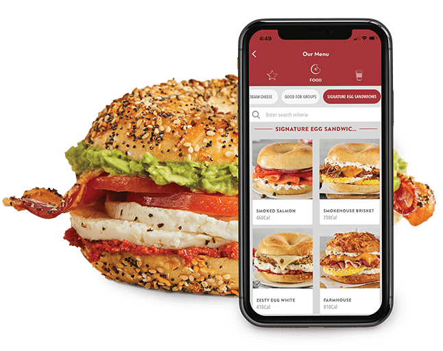 Order Ahead with Bruegger's Mobile App